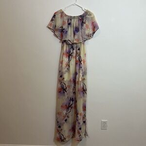 Show Me Your Mumu S Floral Maxi Dress Flowy Off The Shoulder Vacation
